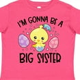 thumbnail image 4 of Inktastic Easter I'm Gonna Be a Big Sister with Purple and Pink Eggs Girls Toddler T-Shirt, 4 of 5