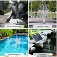 thumbnail image 2 of 10W Solar Fountain Pump with Large Solar Panel 3 Nozzles Max. Water Height 100cm for, 2 of 8