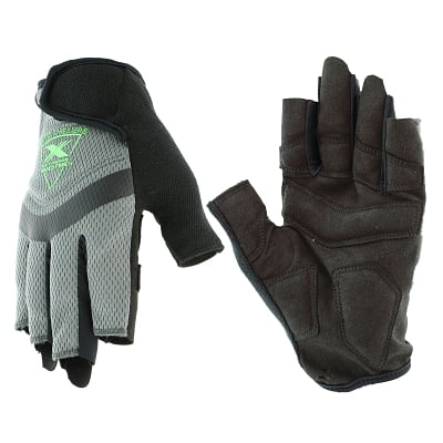 

Extreme Work 5 Dex Fingerless Gloves Synthetic Leather X-Large Black/Gray | Bundle of 5 Pairs