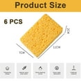 thumbnail image 2 of 6pcs Cellulose Sponges,Heavy Duty Scrub Kitchen Sponge,Clean Tough Messes Without Scratching Sponges Kitchen, 2 of 5
