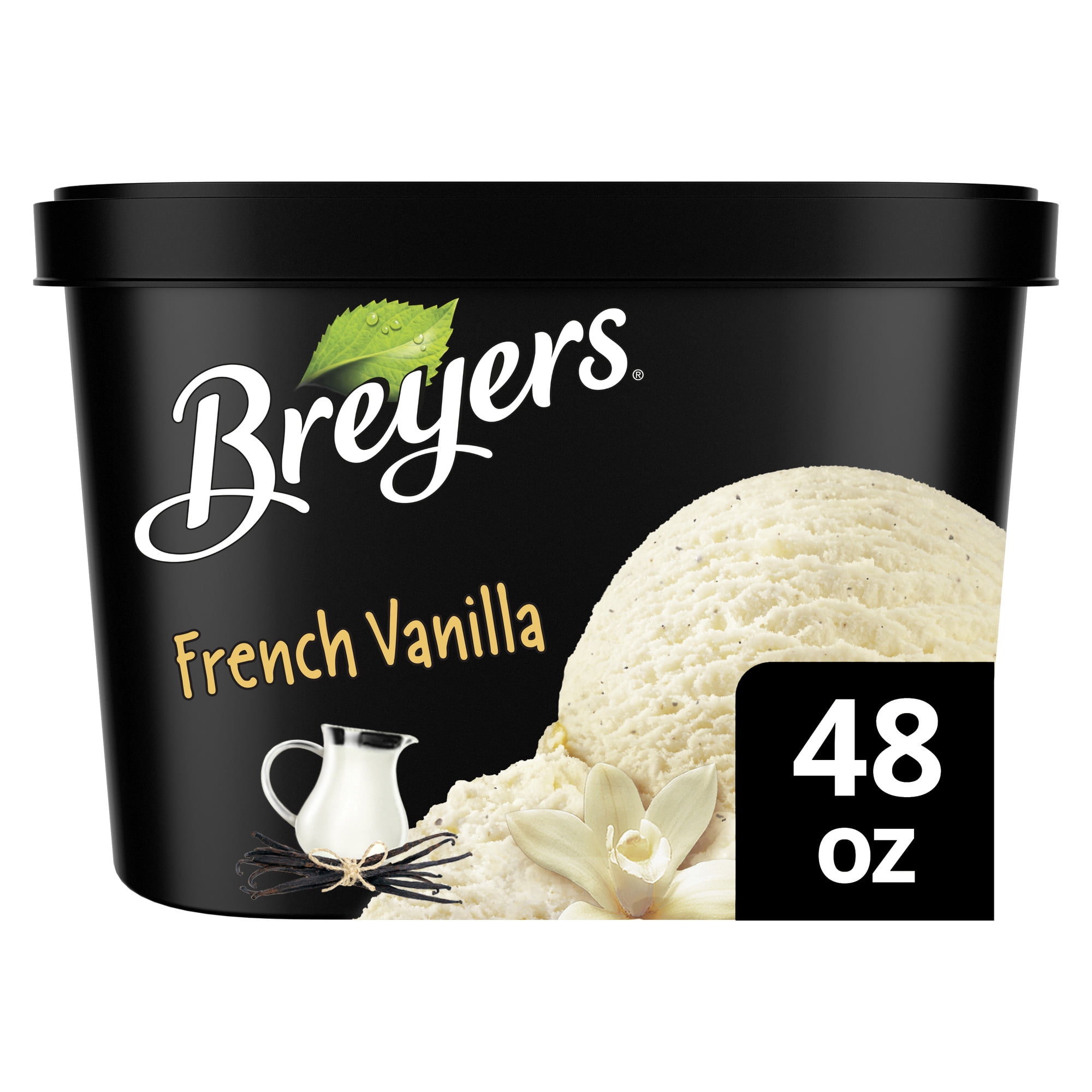 Breyers Classics Ice Cream French Vanilla 48 oz, Perfect with Pie, Cake, and Desserts