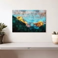 thumbnail image 2 of Elephant Stock Mountain Abstract Landscape Wall Art - Horizontal Canvas Wall Art - Living Room Wall Decor - Abstract Canvas - Blue And Teal Decor - 12" x 8", 2 of 8