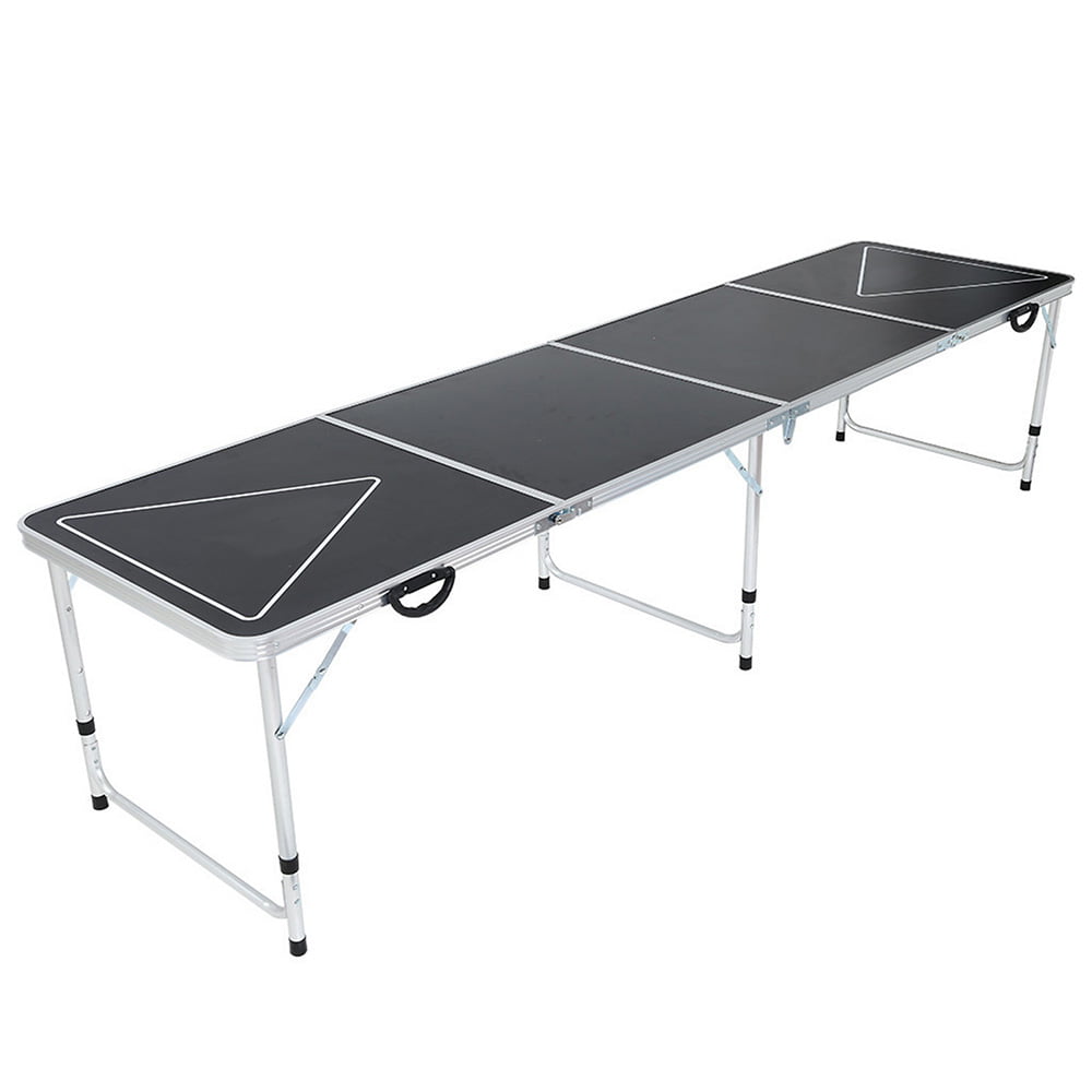 8Ft Portable Beer Pong Tailgate Tables Tournament Party Activity Foldable Table 