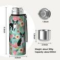 thumbnail image 7 of 20 Oz Green Boston Terrier and Flower Coffee Tumbler Double Wall Insulated Stainless Steel Water Bottle | Metal Reusable Thermoses Flask with Cup Cap | Leak & Sweat Proof with Anti-Dust Lid, 7 of 7