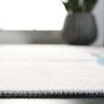 thumbnail image 6 of SAFAVIEH Tacoma Gemma Abstract Machine Washable Area Rug, Grey/Light Grey, 4' x 4' Square, 6 of 13