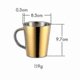 thumbnail image 2 of Gold Stainless Steel Coffee Cup with Handle, 300ml Capacity, 2 of 5