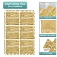 thumbnail image 6 of HLL 96 square feet wood grain floor tile, 24 interlocking EVA foam pads Home Playroom Basement, Apartment, Trade Show, Baby, Dance(Marble), 6 of 9