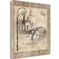 thumbnail image 2 of Tangletown Fine Art 'When in Rome' Graphic Art Print on Wrapped Canvas, 2 of 2
