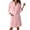 Pink, variant on Women's Lightweight 3/4 Sleeve Robe Knee Length Kimono Bathrobe Spa Robe For Women