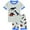 Gray dinosaur, variant on 3-12Y Toddler Boys Gray 2-Piece Dinosaur Pajamas 100% Cotton Sleepwear Sets