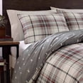 thumbnail image 2 of Eddie Bauer Alder Plaid Duvet Cover Set, Twin, Charcoal, 2 of 3
