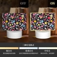 thumbnail image 4 of Rectangular Acrylic Lamp 5.9in×5.9in Luminous Lamp Bedside Lamp Soft And Not Dazzling 3 Kinds Of Light For Bookshelf Desk Nightstand Groovy Flowers (10), 4 of 8
