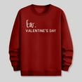 thumbnail image 5 of Valentine's Day Printed Sweatshirts for Men Casual Long Sleeve Crew Neck Loose Fit Pullover Sweatshirt Tops (XL, Red), 5 of 6