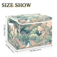 thumbnail image 5 of Yayeee Collapsible Cube Storage Bin with Lid Fabric Closet Decorative Basket with Handles, Floral Forest Pattern, 5 of 7