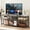 Brown, variant on VECELO TV Stand with Charging Station for TVs up to 65 Inches, 3-Tier Media TV Entertainment Center with Storage Shelf, Industrial TV Console Table for Living Room, Bedroom, Gray