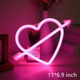 thumbnail image 2 of Neon Sign,LED Neon Signs for Bedroom Wall Decor,Neon Lights Signs Battery Operated or USB Powered Lamp Decorations for Home Decor Birthday Gift Heart B, 2 of 5