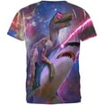 thumbnail image 2 of Velociraptor LaserShark All Over Adult T-Shirt - X-Large, 2 of 2