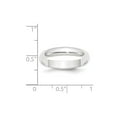 thumbnail image 3 of Platinum 4mm Half Round Featherweight Wedding Band Size 11, 3 of 5