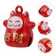 thumbnail image 4 of 1 Set 12Pcs Fortune Cat Shape Bells Pet Bells DIY Supplies (Red Black Golden), 4 of 4