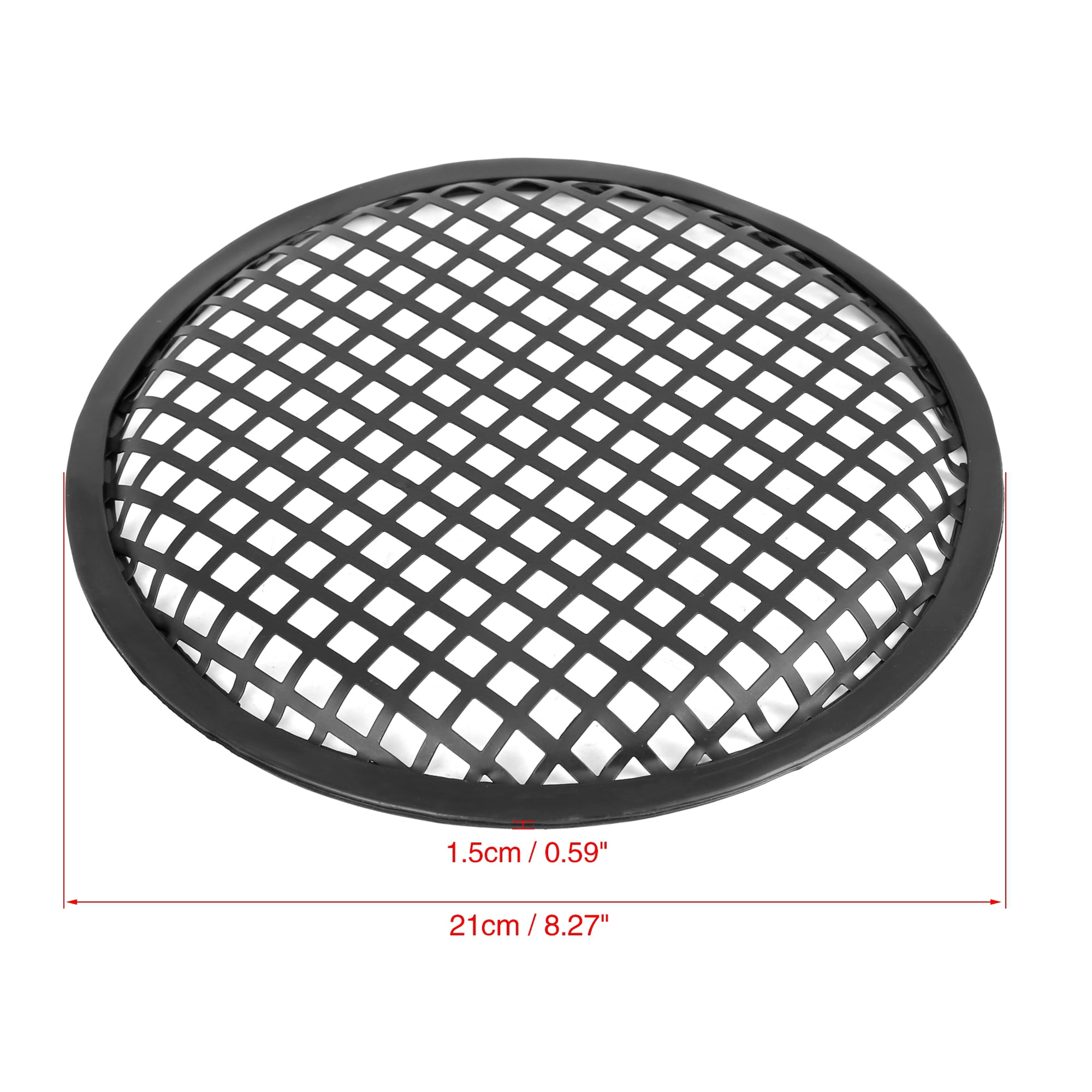 Unique Bargains 2pcs 8 In Car Audio Speaker Cover Metal Mesh Subwoofer Grill Horn Guard