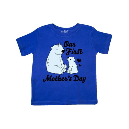 

Inktastic Our First Mothers Day with Polar Bears Gift Toddler Boy or Toddler Girl T-Shirt