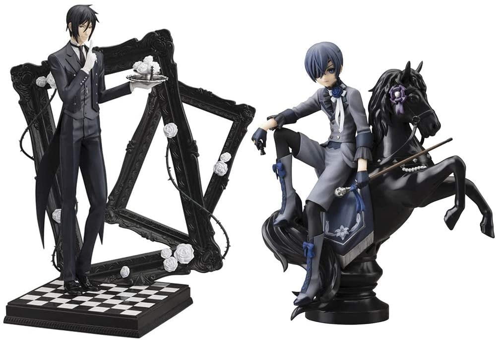 Premium AI Image  A series of anime figures with green eyes and black hair