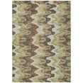 thumbnail image 2 of HomeRoots 584859 10 x 14 ft. Abstract Washable Indoor & Outdoor Rectangle Area Rug, Chocolate, Copper & Artichoke Green, 2 of 5