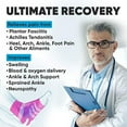 thumbnail image 3 of Powerlix Plantar Fasciitis Socks, Ankle Support Plantar Fasciitis Braces for Women and Men, Toeless Ankle Compression Socks for Neuropathy,Arch Heel Pain, Pink,X-Large,1Pair, 3 of 8