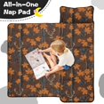 thumbnail image 4 of Camo and Deer Brown Pattern Teens Toddler Nap Mat with Pillow, Sleeping Mat Bag for Preschool Daycare 59"x22", 4 of 6
