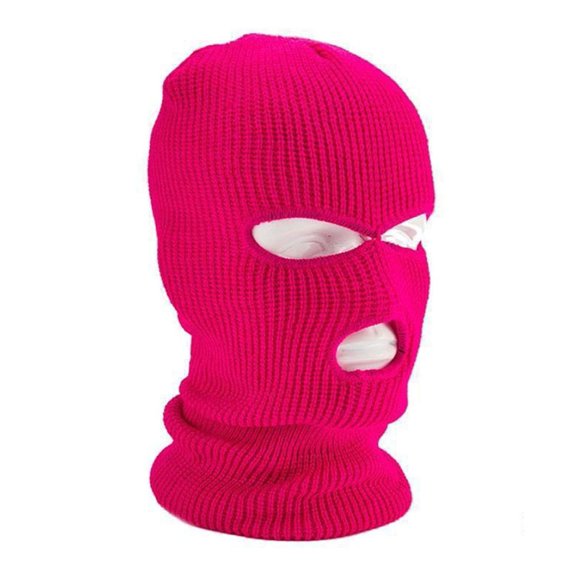 Pnellth Unisex Knitting Hat 3 Holes Design Windproof Beanie Winter Soft Warm Protection Hat for Outdoor Travel