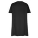 thumbnail image 5 of Puntoco Vestido De Manga Corta Con Cuello Redondo De Color Sólido De Verano De Talla Grande Para Mujer Negro Xl,Regalos Para Mujer Joven, 5 of 9