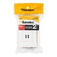 thumbnail image 1 of Placa Universal Sanelec Doble USB y contacto, color Blanco, 1 of 4