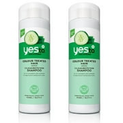 Yes To Cucumber For Colour Treated Hair, Shampoo, 16.9 Oz (Pack of 2) + 3 Count Eyebrow Trimmer