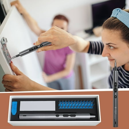 

Electricseller Clearance Sale Hardware Tool Charging Screwdriver 28 in 1 Miniature Electric Screwdriver Set Hardware Fittings