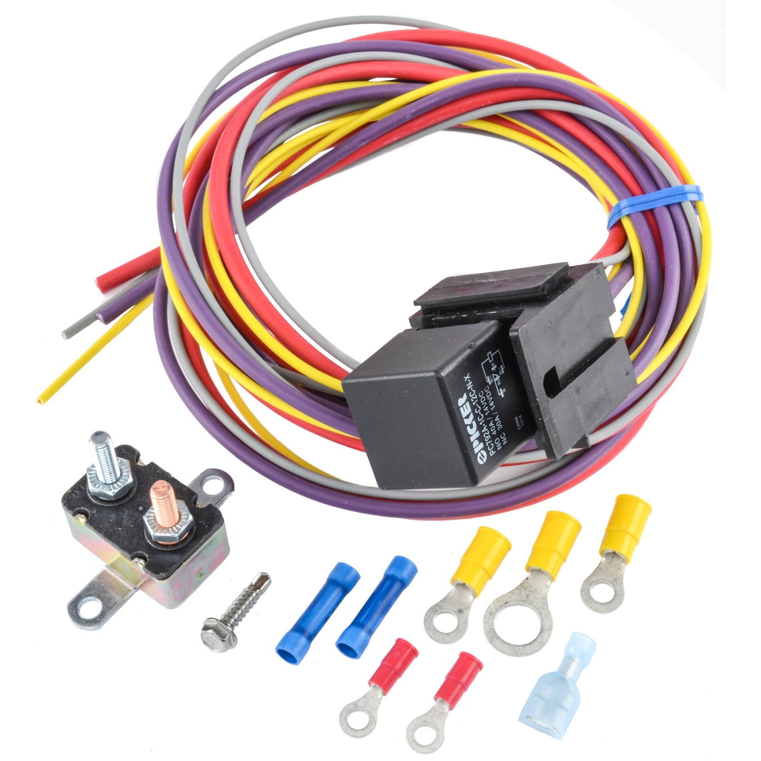 jegs-10559-manual-controlled-single-fan-wiring-harness-relay-kit