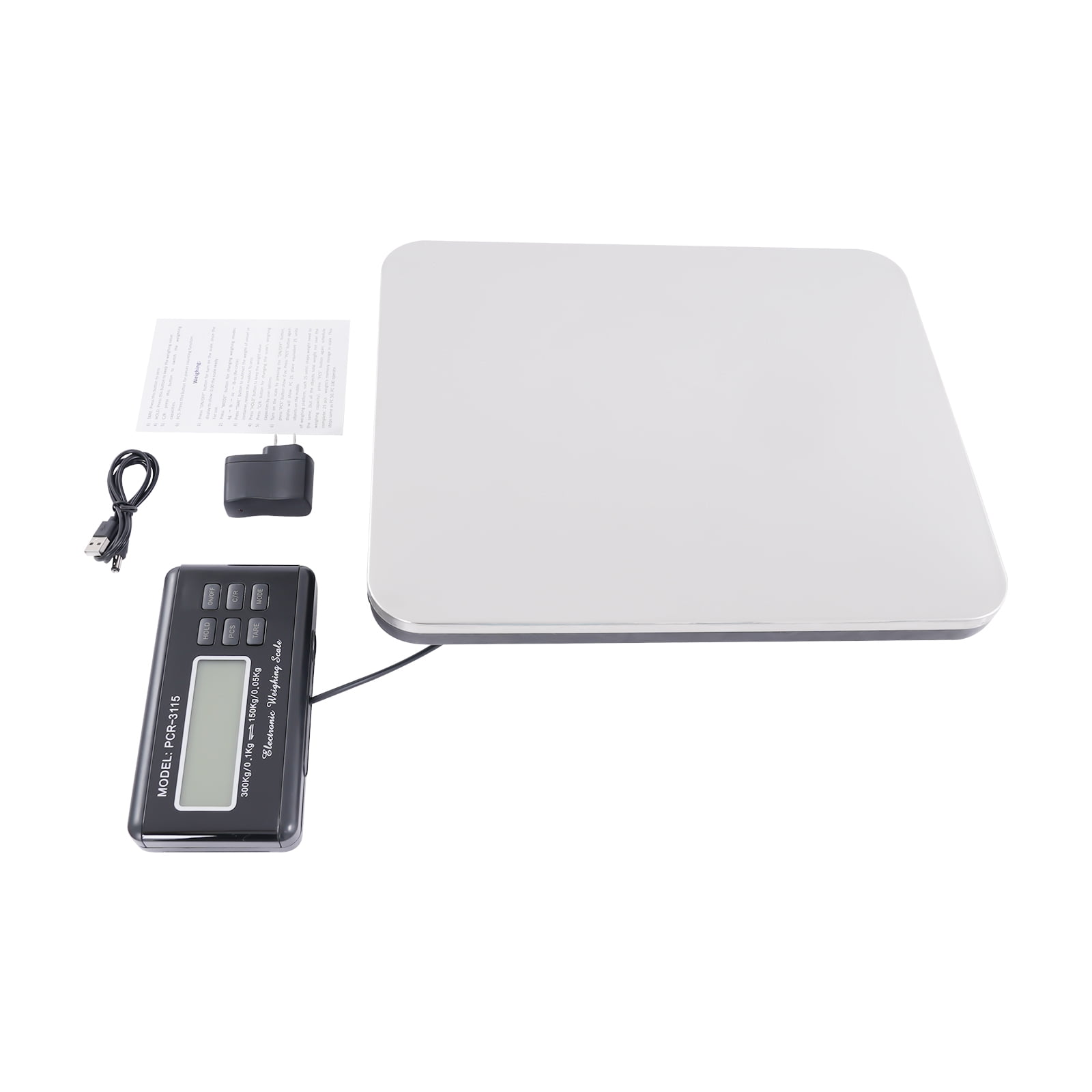 Pet Scale, 300kg Heavy Duty Digital Small Pet Weight Scale LCD Display  Tabletop Scale 660LB for Cats Dogs Measure Tool Shipping Postal Platform Scale
