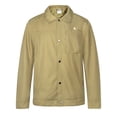 thumbnail image 2 of Little Donkey Andy Men's Lightweight Jackets Casual Windbreaker Stylish Laydown Collar Business Work Coat with Pockets khaki 3XL, 2 of 6