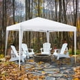 thumbnail image 3 of Costway Patio 10x10ft Outdoor Instant Pop-up Canopy Folding Sun Shelter Carry Bag White, 3 of 9