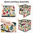 thumbnail image 4 of Bowling Foldable Storage Bins with Handle, 10.8"x10.5"x10.6", Large Capacity, Storage Baskets, Storage Basket, Storage Cubes, 4 of 6