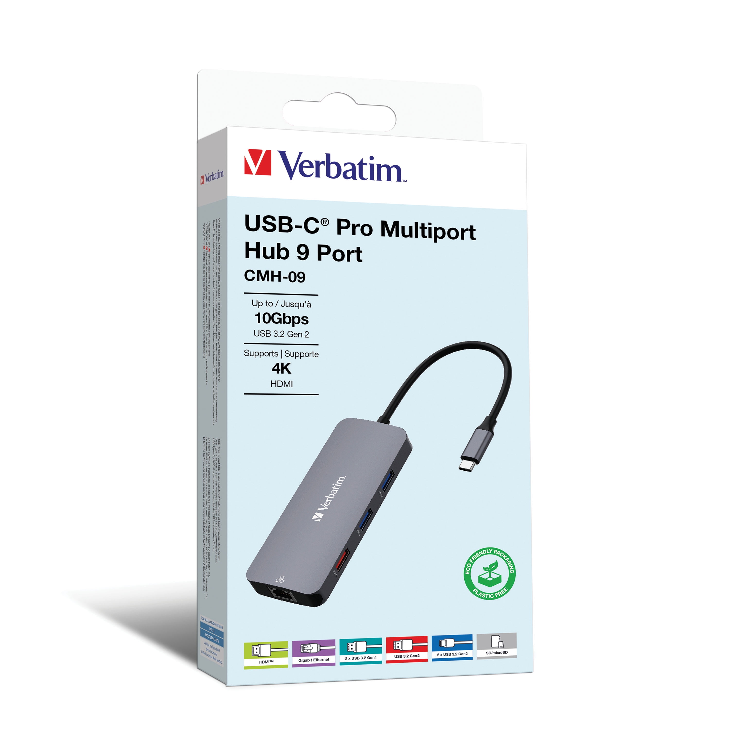 Verbatim USB-C Pro Multiport Hub CMH 09 – 9 Ports