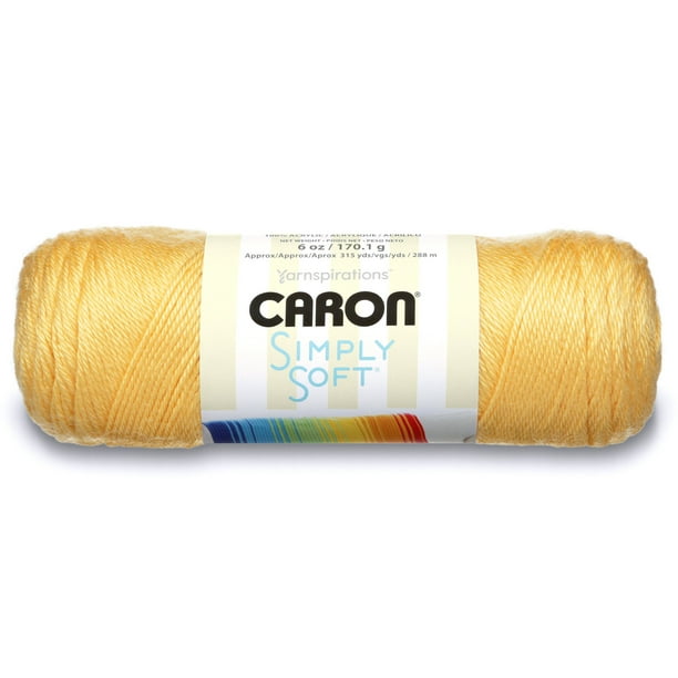 Caron Simply Soft Yarn, (170g/6oz), Sunshine - Walmart.com - Walmart.com