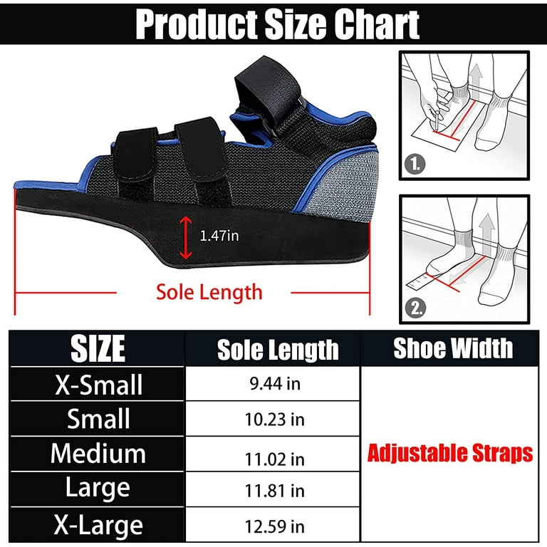 Post-op Shoes for Broken Toe Lightweight Shoes Medical Orthopedic Foot  Brace Off-loading Healing shoe for Foot Surgery (Medium) - Walmart.com