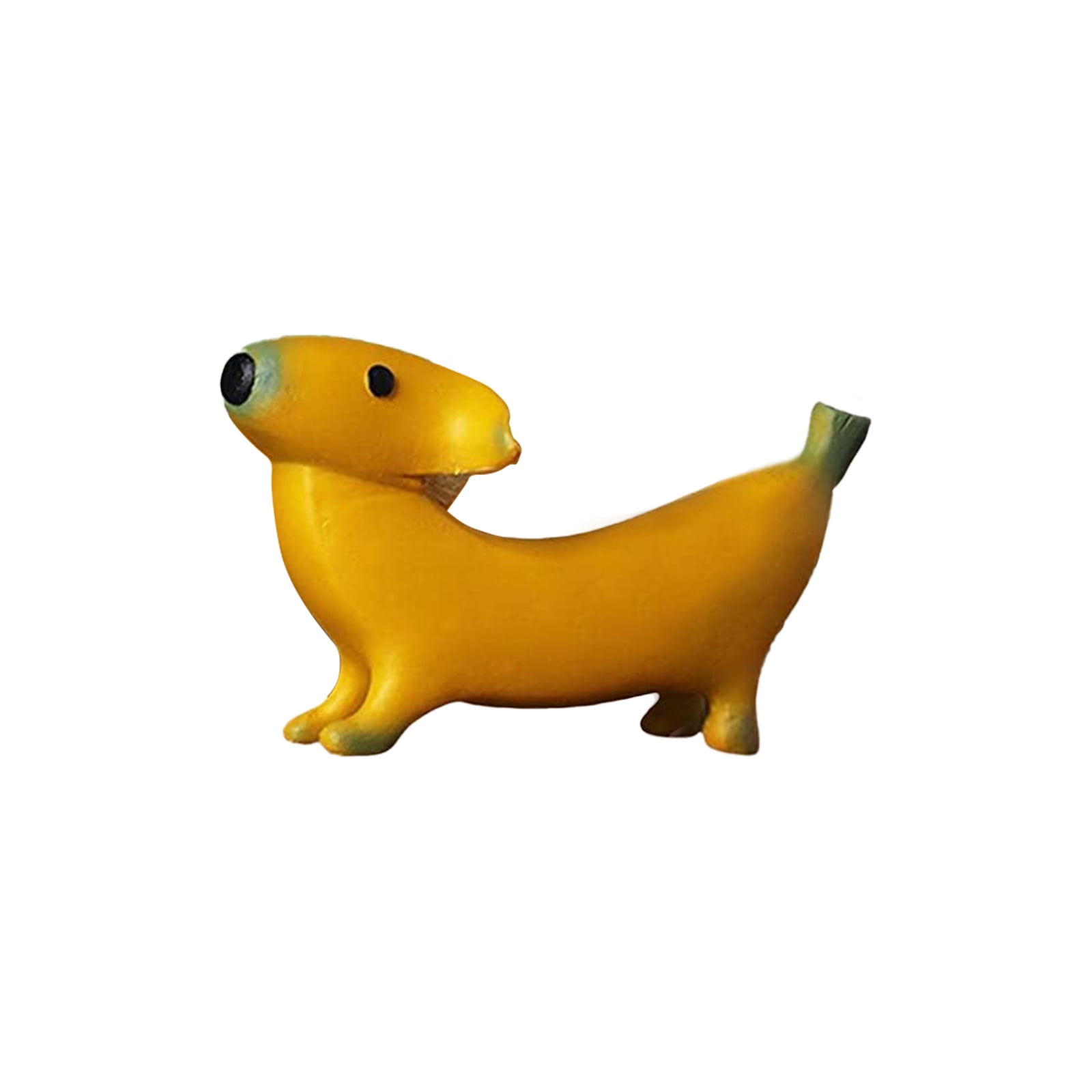 Banana Dog Statue 5*3 inch Creative Banana Puppy Resin Ornament Home