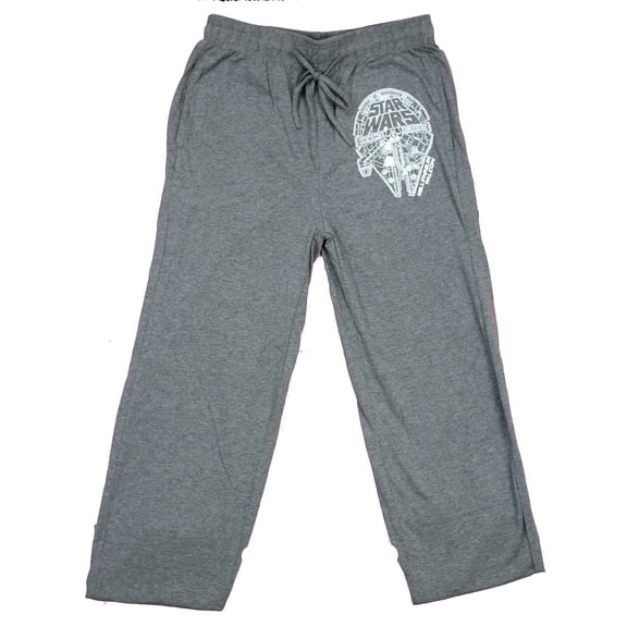 Star Wars Millenium Falcon Logo Mens Lounge Pajama Pants (Small)