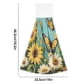 thumbnail image 3 of 2 Bathroom Towels Kitchen Towels 18.2x14In Velcro Hand Wipes Dish Cloths & Dish Towels Washroom Towels Face Towel Hand Wipes Lovely Big Butterfly, 3 of 7