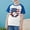 Blue, variant on Boys Girls Independence Day Clothes Kids American Flag PrinT-Shirts 4Th Of July Raglan Short Sleeve Casual Tops Black 7-8 Years