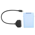 thumbnail image 4 of Type C  Adapter, 2.5in USB 3.0 Hard Drive Cable Stable 10Gbps Data Transfer with Protection Box for SSD for Windows98SE ME 2000 XP 7/8/10 for Laptop Red,White,Green,Blue,Gray, 4 of 7