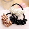 thumbnail image 6 of Xinyolin Sweet Women Faux Pearl Elastic Ponytail Holder Hair Rope Band Tie Accessory, 6 of 8