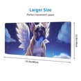 thumbnail image 2 of Rocae Night Sky Winged French Bulldog for Gaming Mouse Pad, Mouse Pad Large, Office Computer Keyboard Mousepad, Keyboard and Mouse Pad with Stitched Edges,31.5 x 11.8 in, 2 of 5