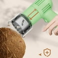 thumbnail image 3 of Stainless Steel Coconut Opener & Bottle Opener Tool | Automatic Electric Coconut Breaker with Safety Cap | 2.4 Inch Shelling Hole for Easy Meat & Water Extraction, 3 of 9